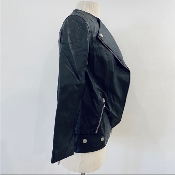 H&M genuine leather motorcycle jacket - Picture 5 of 8